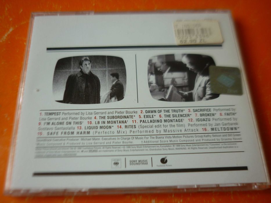 Płyta CD "The Insider" OST / soundtrack (Lisa Gerrard, Pieter Bourke)