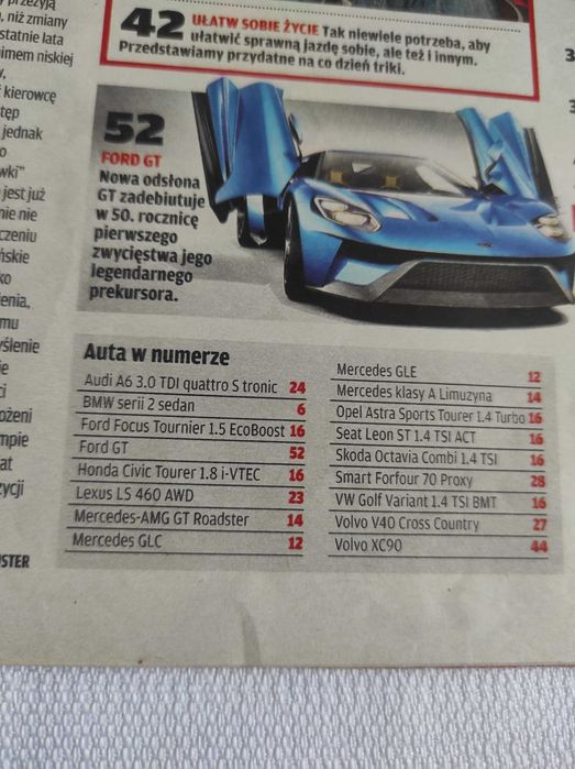 Czasopismo Motor WYSZUKAJ Auto 4/2015 Civic AMG Leon GLC V40 Golf XC90