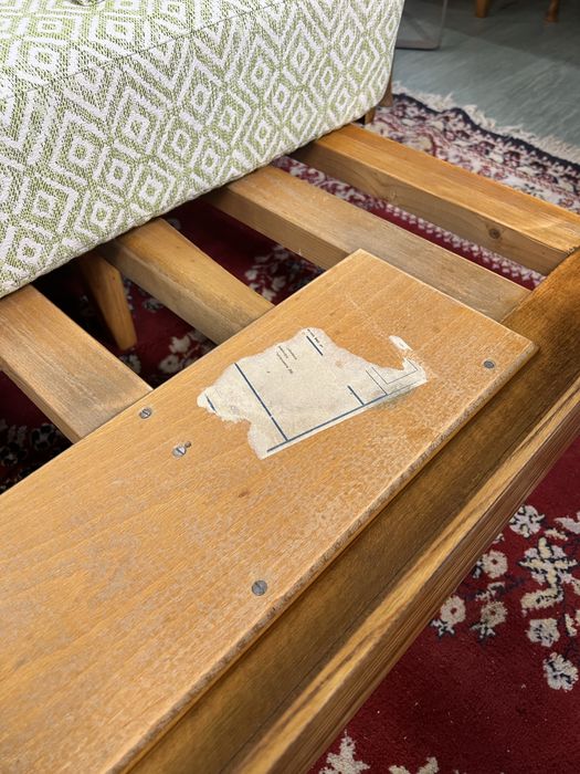 Kanapa PRL Tatra rozkladana mid moder century lata 60 dąb mat retro