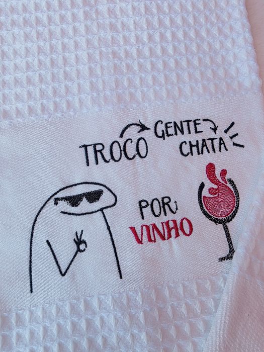 Pano bordado personalizado