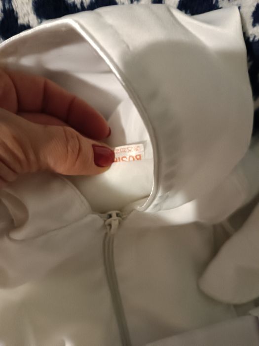 Zimowy komplet do chrztu dla chłopca