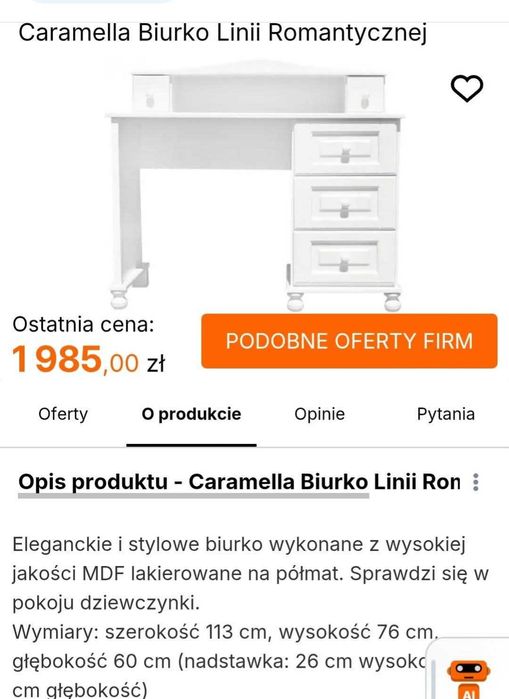 Biuro Caramella stan bardzo dobry
