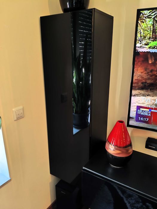 Lote Sala Completa Lacada: Móveis, TV Samsung 40", Sofá, Mesa, Quadro 3D, Tapetes