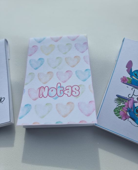Blocos de notas Taylor Swift / Stitch/ notas