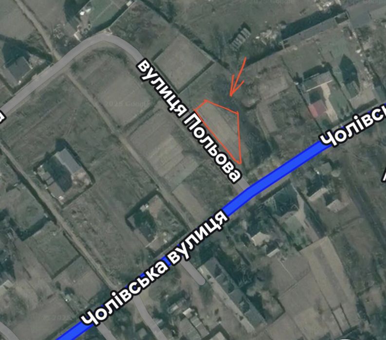 Земельна ділянка Чолівка