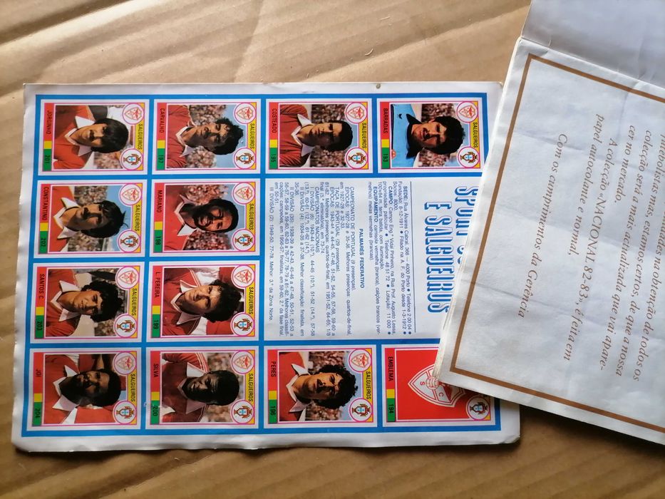 Caderneta Cromos Nacional de FUTEBOL 82/83 COMPLETA Mabilgráfica