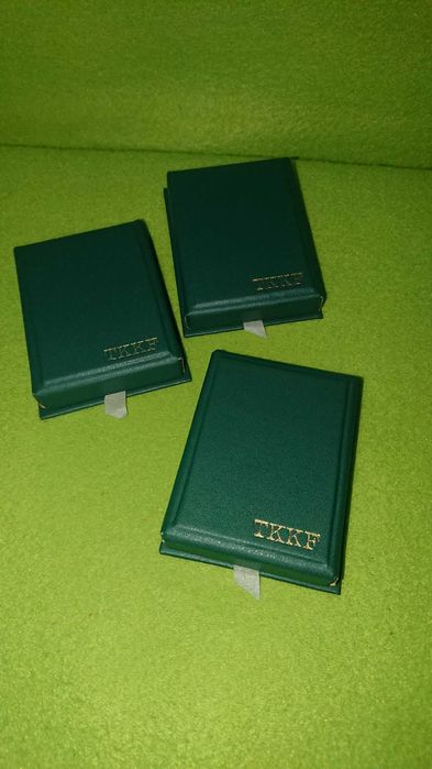 Stare etui na monety medale vintage PRL