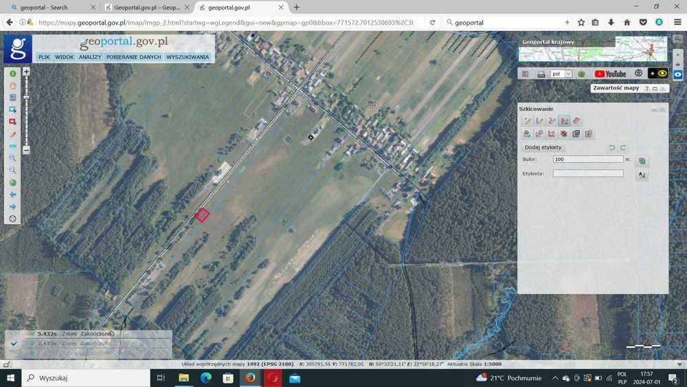 Atrakcyjne działki budowlane na Roztoczu o pow. 834 m2