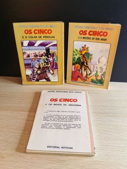 Lote 3 Livros "Novas Aventuras dos Cinco" (Vintage)