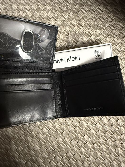 Skorzany, meski porfel Calvin Klein