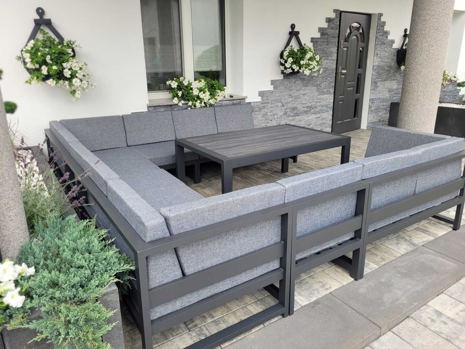 Narożnik na taras Meble modułowe ogrodowe  aluminium 100% produkt PL + wysyłka gratis