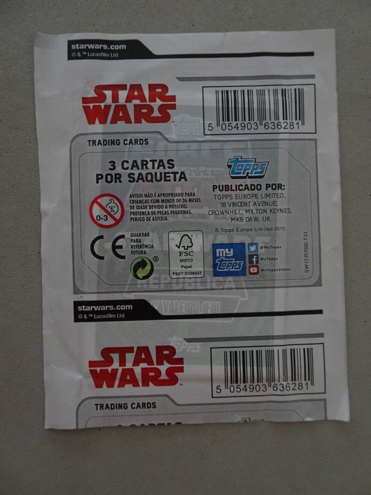 Carteira de cromos fechada Star Wars - Force Attax - Topps