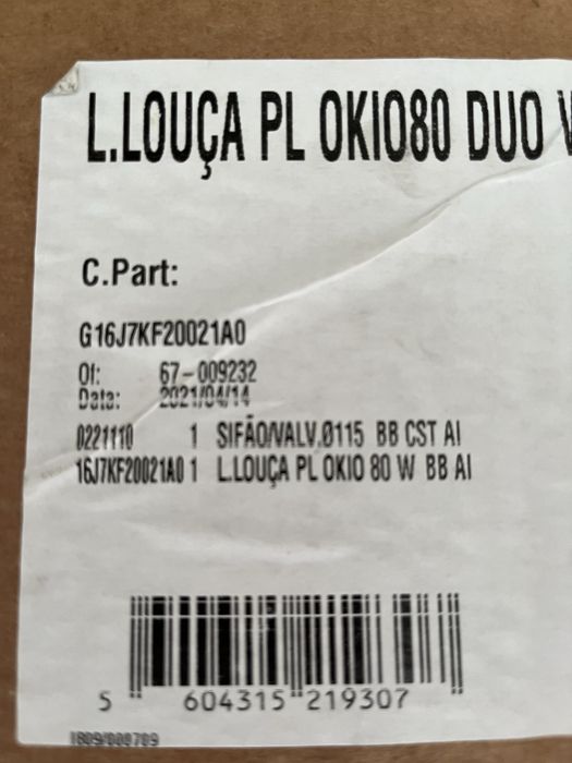 Lava Louça RODI okio 80 duo NOVO