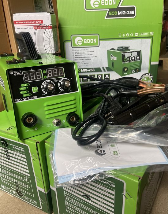 Сварочный полуавтомат EDON ECO MIG - 258 (mini, флюс) модель 2025г.