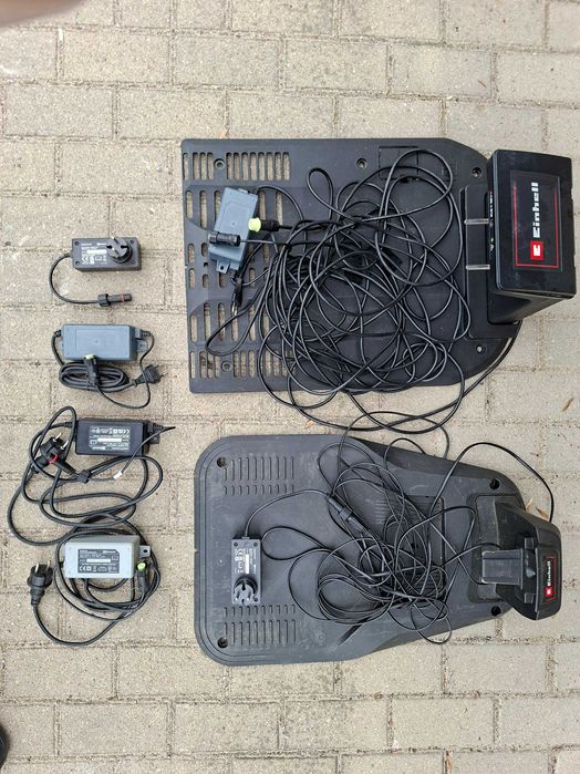 Baza stacja ładowania dokująca robot koszący Einhell zasilacz osprzęt taśma magnetyczna