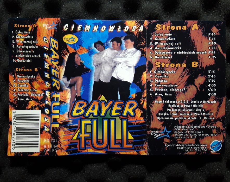 Bayer Full – Ciemnowłosa (Kaseta, 1995)