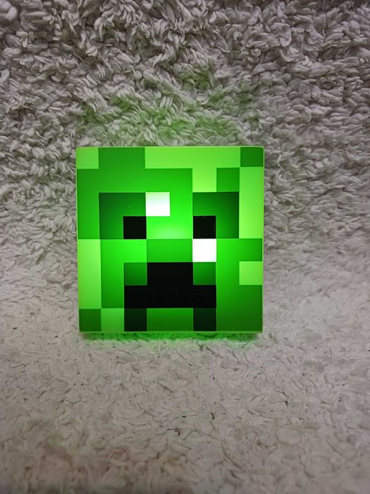 Світильник, нічник Кріпер Майнкрафт Minecraft Стів у діамантовій