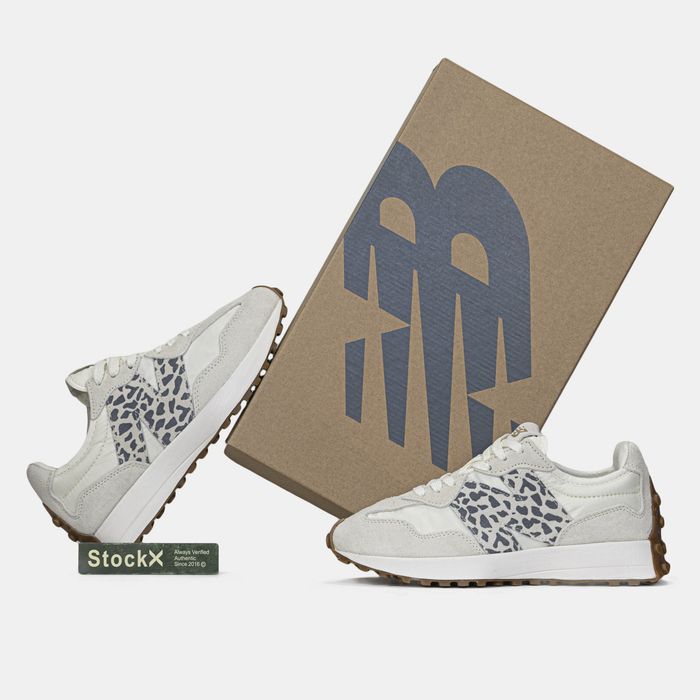 New Balance 327 White Leopard