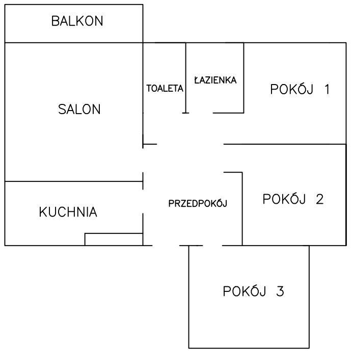 Mieszkanie 4 pok. 83,63m² Zdzieszowice ul. Piastów (z opcją garażu)
