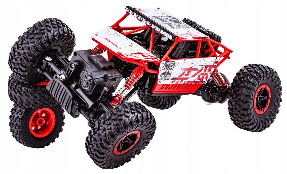 SAMOCHÓD terenowy RC 2.4GHz 1:18 czerwony zdalnie sterowany