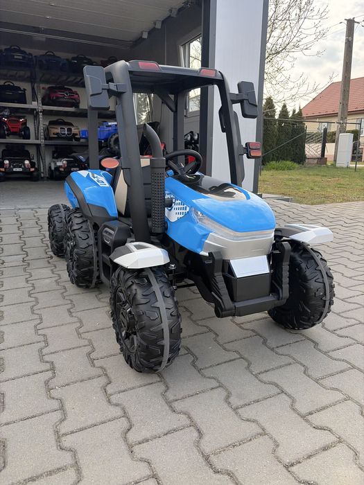 TRAKTOR na Akumulator Elektryczny Dla Dzieci 2X200W 24V 7Ah Przyczepka