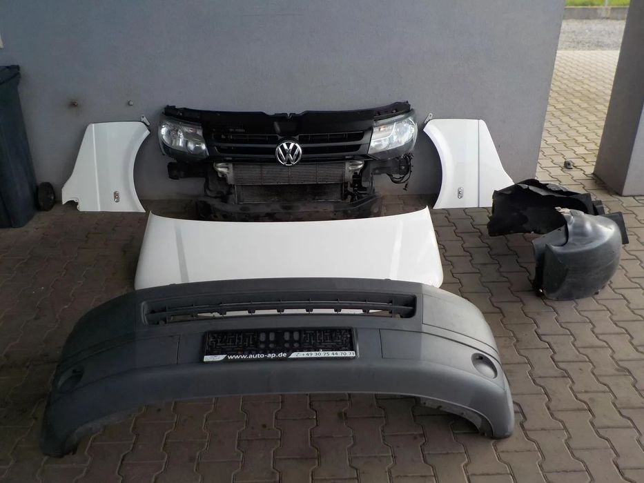 VW T5 LIFT KOMPLETNY PRZÓD MASKA ZDERZAK BŁOTNIKI