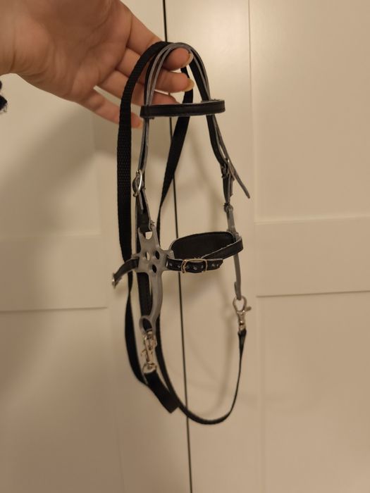 Ogłowie hackamore dla hobby horse