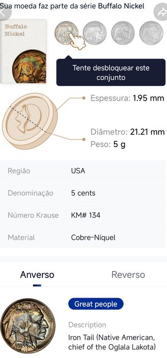Moeda antiga U.S.A