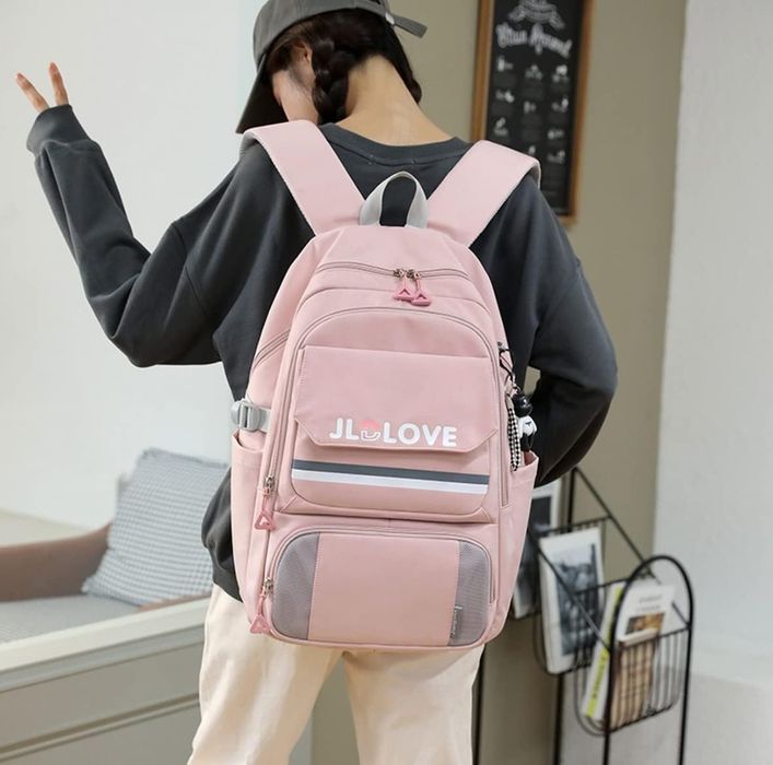 Plecak na laptopa,szkolny,codzienny. Różowy