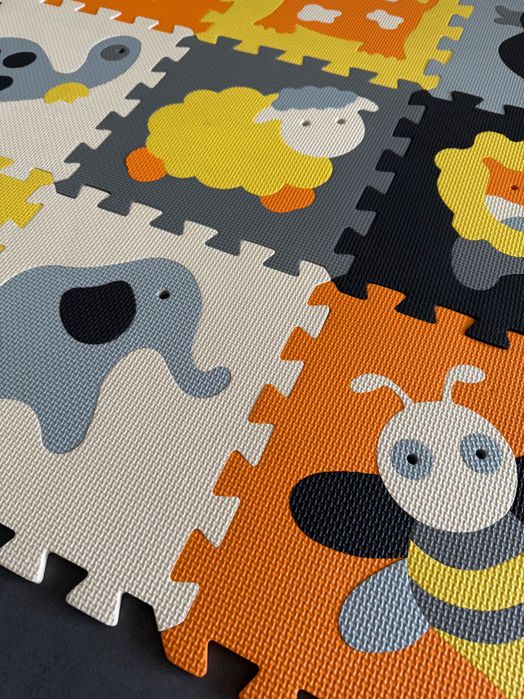 Мягкий коврик - паззл для детей, размер 90х175 см