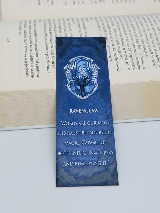 Zakładka do książek Ravenclaw Harry Potter 3D Druk