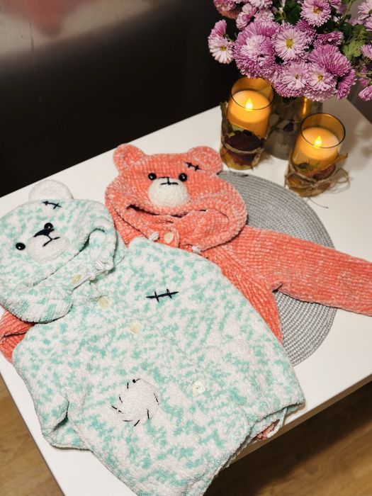 Теплі плюшеві кофтинки