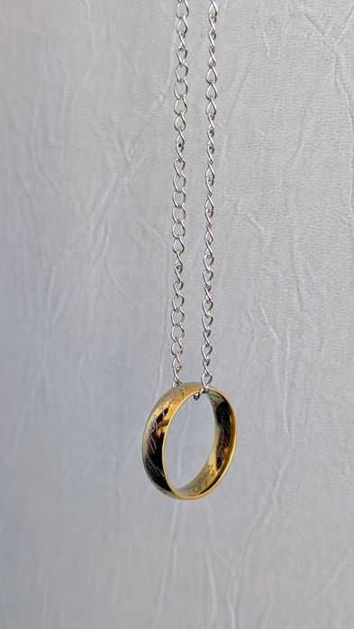 The lord of the rings Золотое Кольцо на цепочке Властелин колец