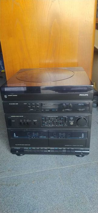 Aparelhagem gira discos k7 e rádio