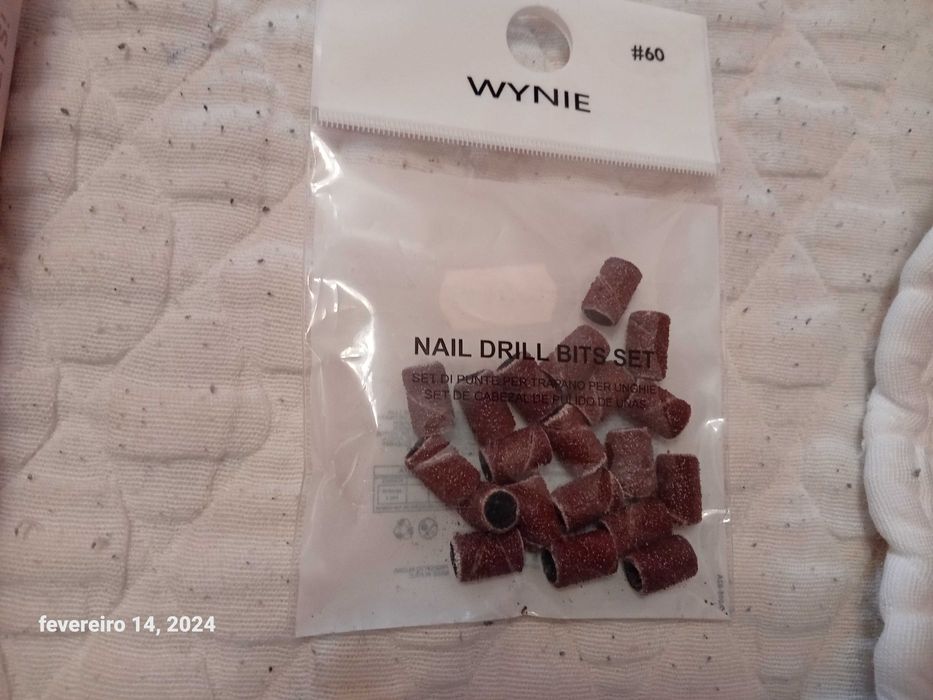 Conj 20 pontas para Broca Unhas de Gel - Novas