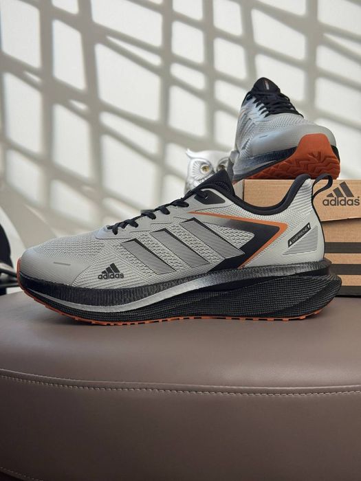 Кросівки Кроссовки Adidas Duramo Speed Light Grey Black Сірий Серый Кросовки демісезон
