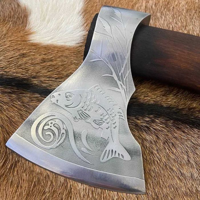 Подарунок військовому чоловіку Сокира ручної роботи Нептун ТопорTR30/1