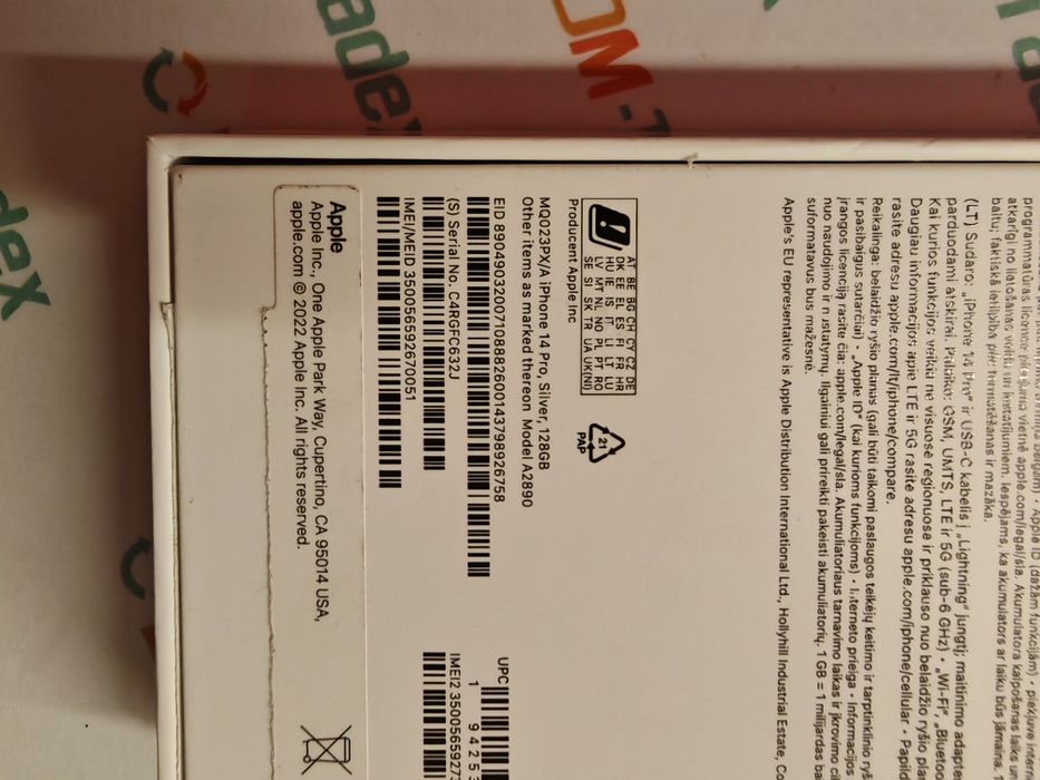 iPhone 14 Pro 128gb * Silver * nowa bateria * GWARANCJA! NAJTANIEJ!