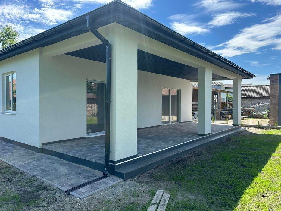 Будинок 150 м² з великою терасою на 6 сотках та дизайн-проєктом
