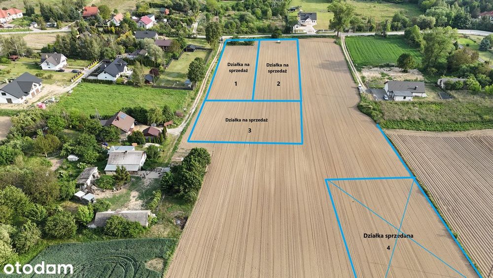 Działki budowlane od 600–1000 m² – Baszki, gmina Niemce