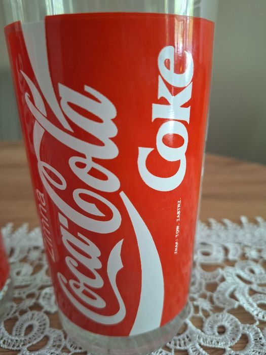 Zestaw 6 szklanek szkanki szkalnka BIG DRINK zimna Coca-Cola Coke 500ml 0,5l wersja POLSKA