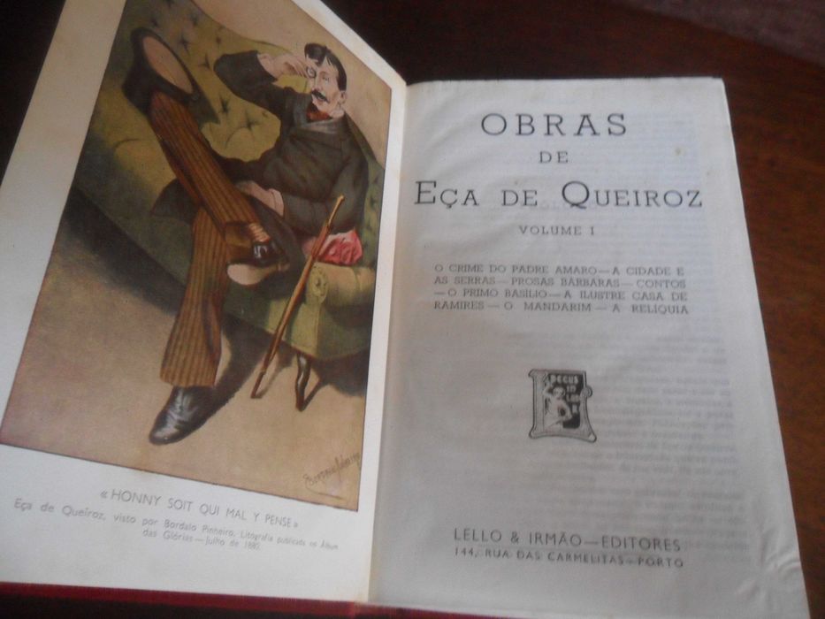 "OBRAS DE EÇA DE QUEIROZ" - 3 Volumes - Edição Lello - Papel Bíblia