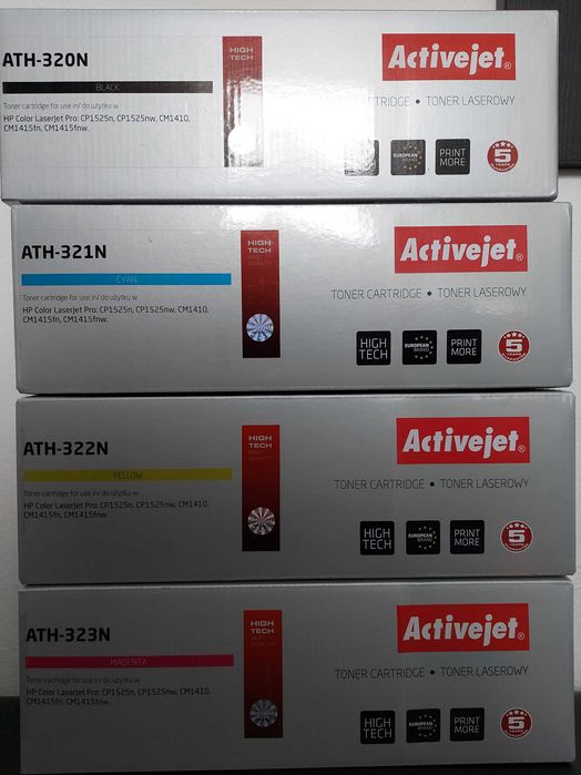 Drukarka laserowa kolorowa HP LaserJet CP 1525nz kompletem tonerów