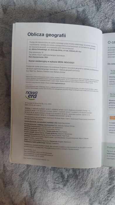 Oblicza geografii 3 zakres podstawowy