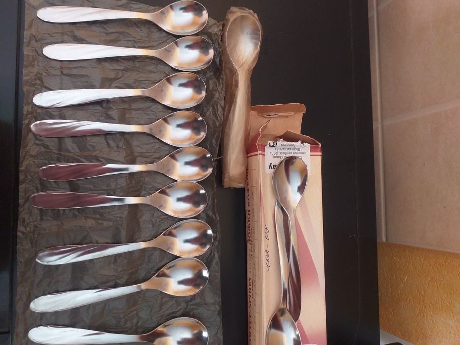 Продам кофейные ложки с нерж,уп 24штАкция