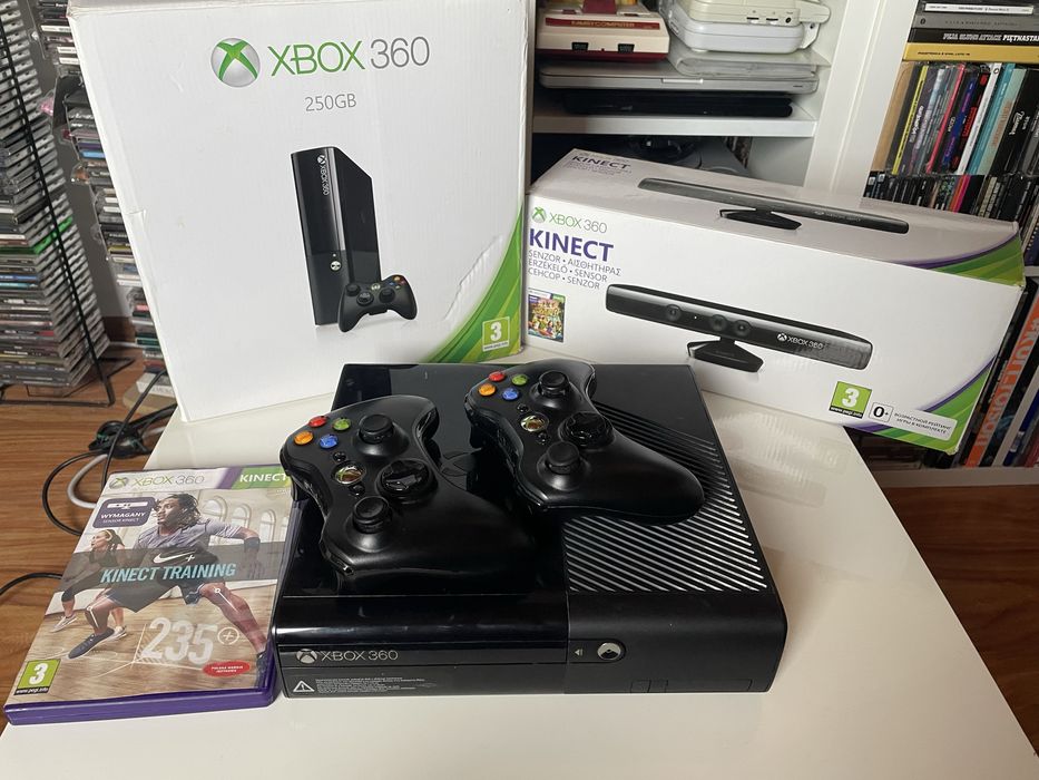 XBOX360 + 35 gier + 2 pady + kinect