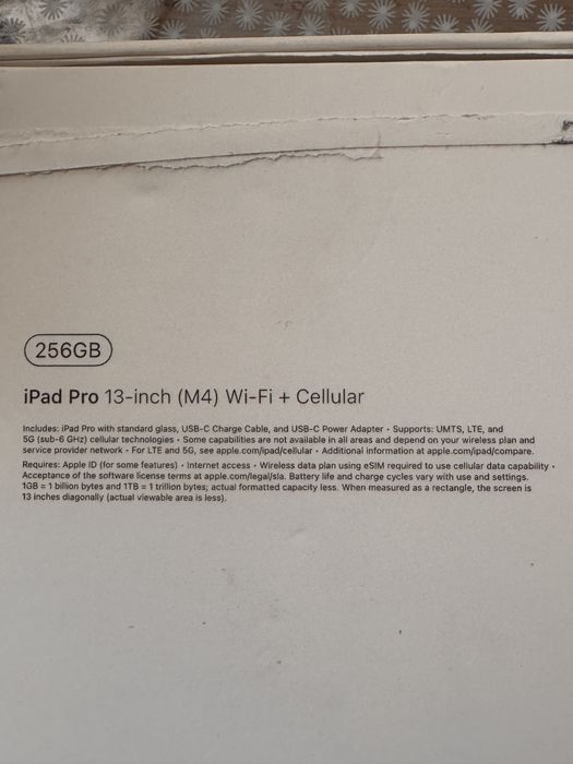 iPad pro 13-inch (M4)WI-FI+Cellular