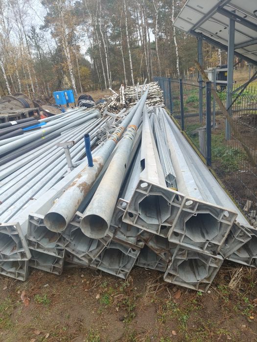 Słup 9m nakładka 4m 2x naswietacz LED