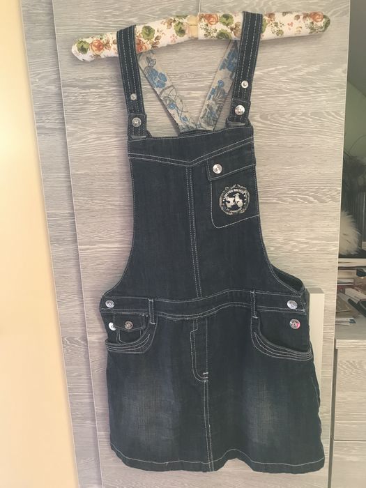 Продам джинсовий велюровий сарафан р 146-152