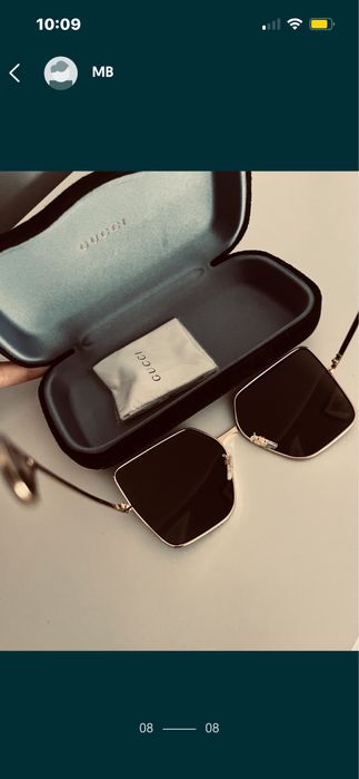 Gucci okulary przecisloneczne nowe orginalne czanrne zlote